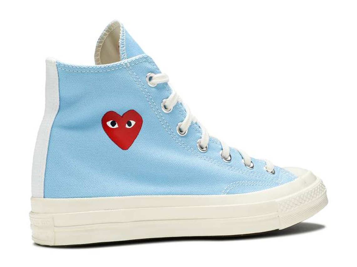 COMME DES GAR?ONS PLAY X CONVERSE CHUCK 70 HIGH 'BRIGHT BLUE' 3