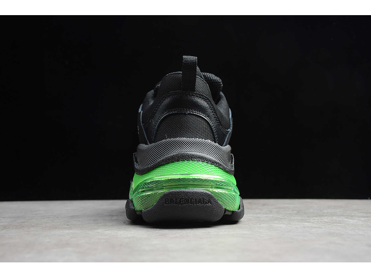 Balenciaga Triple S Clear Sole Black green 3