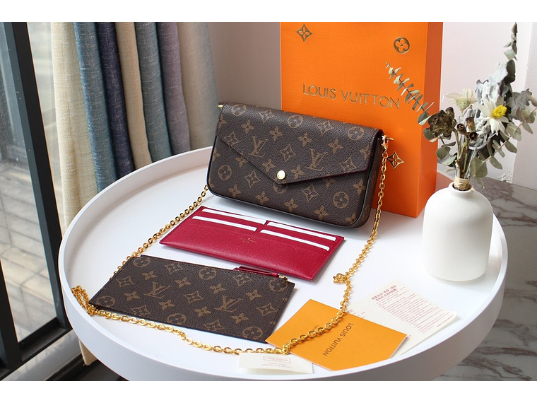 LOUIS VUITTON POCHETTE F¨¦LICIE CHAIN BAG 3