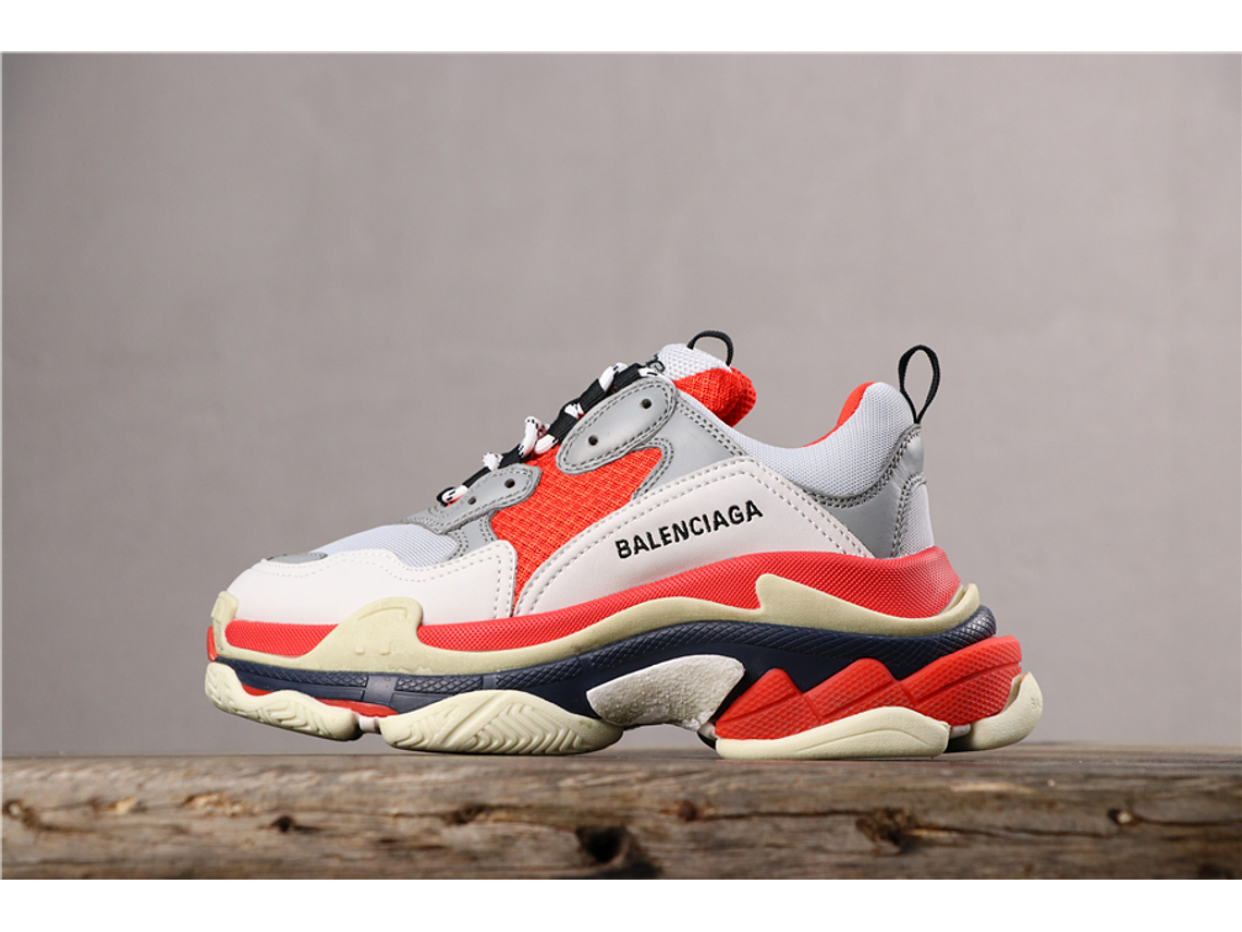 Balenciaga Triple S Gray orange 1