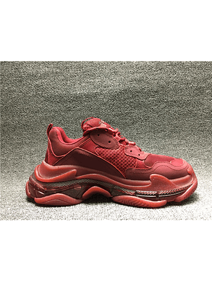 Balenciaga Triple S Clear Sole Wine red