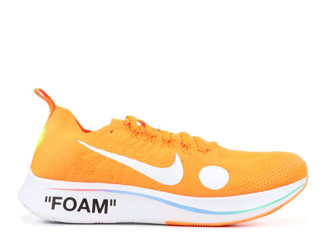 OFF-WHITE X NIKE ZOOM FLY MERCURIAL FLYKNIT 'TOTAL ORANGE' 1