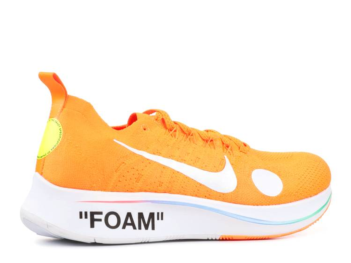 OFF-WHITE X NIKE ZOOM FLY MERCURIAL FLYKNIT 'TOTAL ORANGE' 3