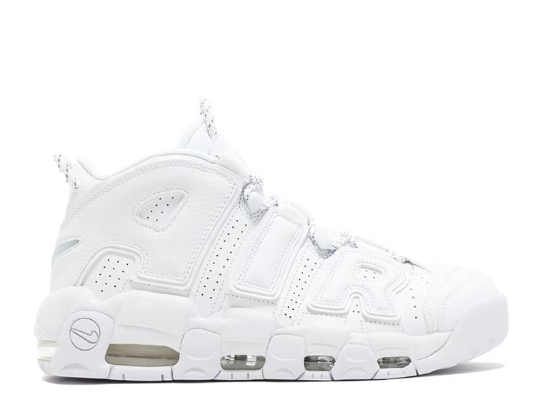 NIKE Air More Uptempo 'Triple White' 1