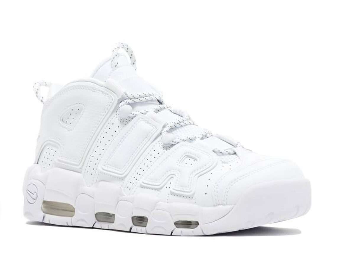 NIKE Air More Uptempo 'Triple White' 2