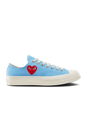 COMME DES GAR?ONS PLAY X CONVERSE CHUCK 70 LOW 'BRIGHT BLUE'