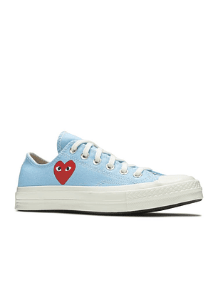 COMME DES GAR?ONS PLAY X CONVERSE CHUCK 70 LOW 'BRIGHT BLUE'