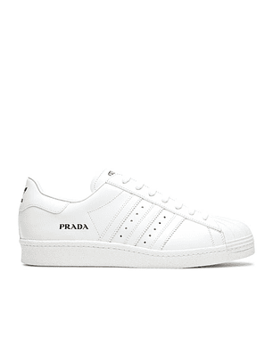 PRADA X ADIDAS SUPERSTAR 'CORE WHITE' ADIDAS RELEASE