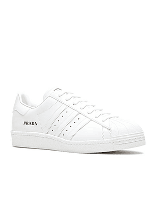 PRADA X ADIDAS SUPERSTAR 'CORE WHITE' ADIDAS RELEASE
