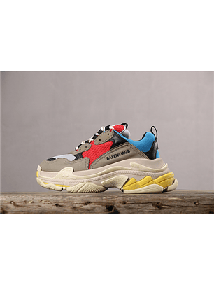 Balenciaga Triple S blue red