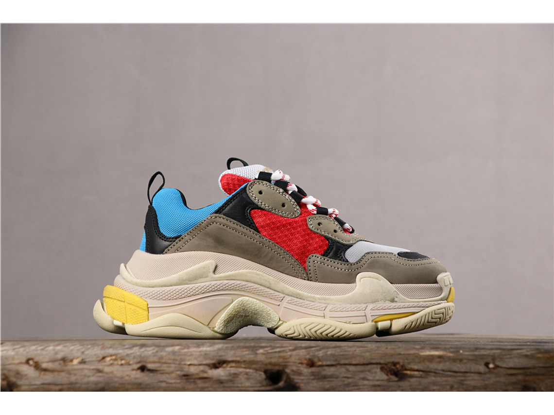 Balenciaga Triple S blue red 2