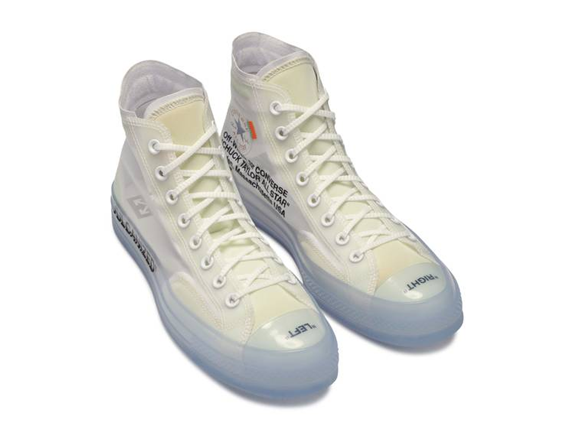 OFF-WHITE X CONVERSE CHUCK TAYLOR ALL STAR HIGH 'CLEAR' 5