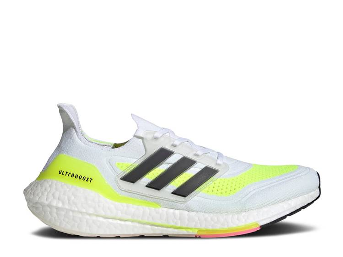 ADIDAS UltraBoost 21 'White Solar Yellow' 1