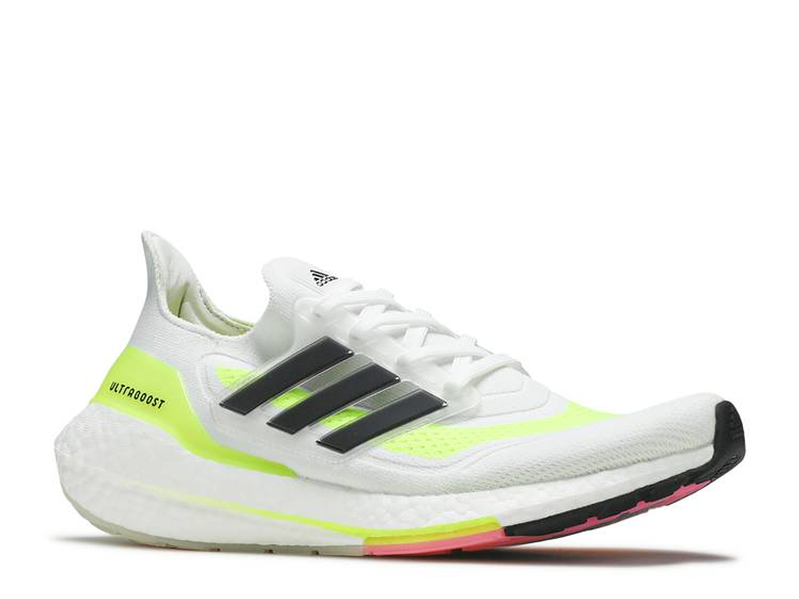 ADIDAS UltraBoost 21 'White Solar Yellow' 2