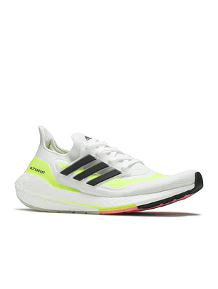 ADIDAS UltraBoost 21 'White Solar Yellow'