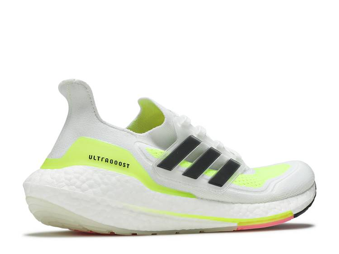 ADIDAS UltraBoost 21 'White Solar Yellow' 3