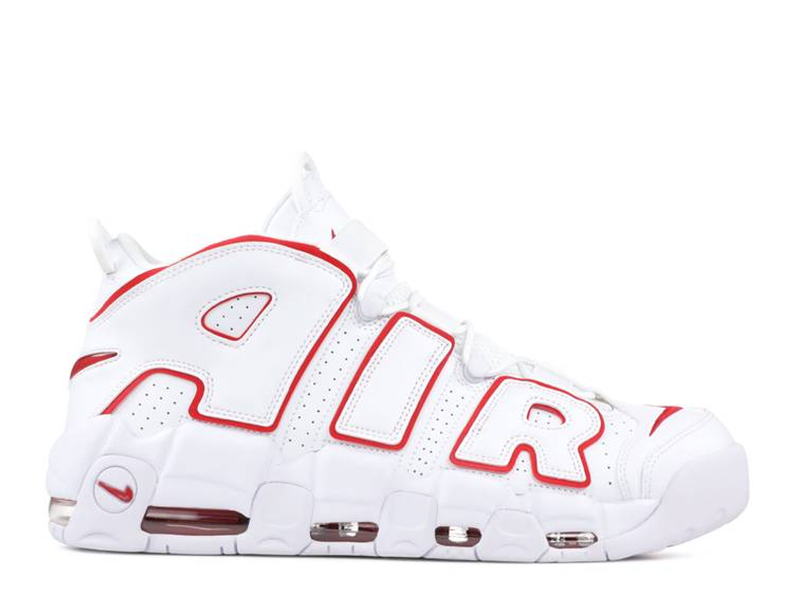 NIKE Air More Uptempo 'White Varsity Red' 1
