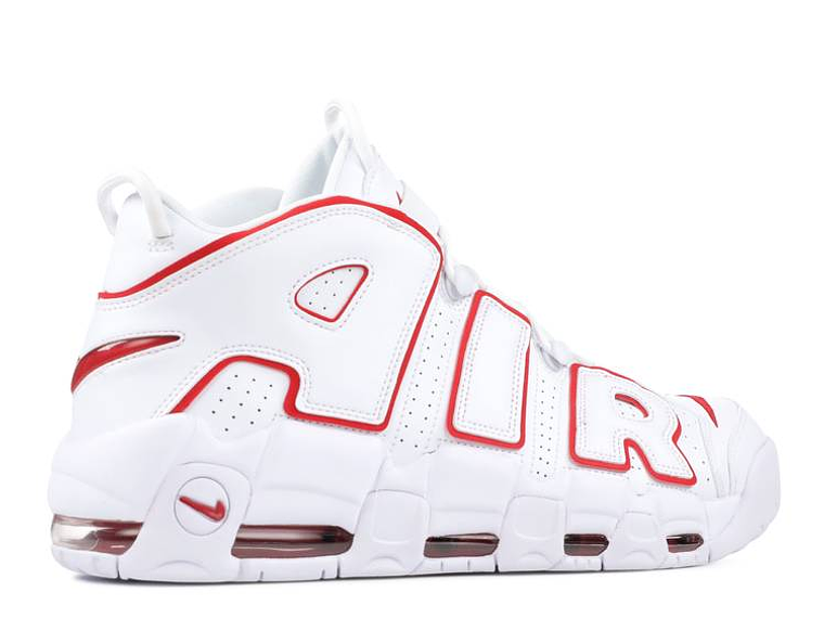 NIKE Air More Uptempo 'White Varsity Red' 3