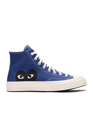 COMME DES GAR?ONS PLAY X CONVERSE CHUCK 70 HIGH 'BLUE QUARTZ'