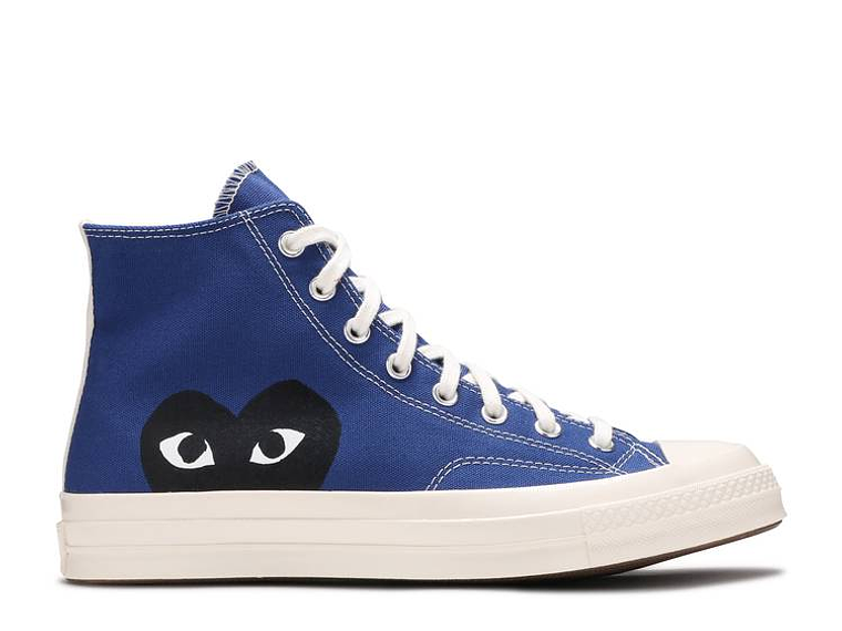 COMME DES GAR?ONS PLAY X CONVERSE CHUCK 70 HIGH 'BLUE QUARTZ' 1
