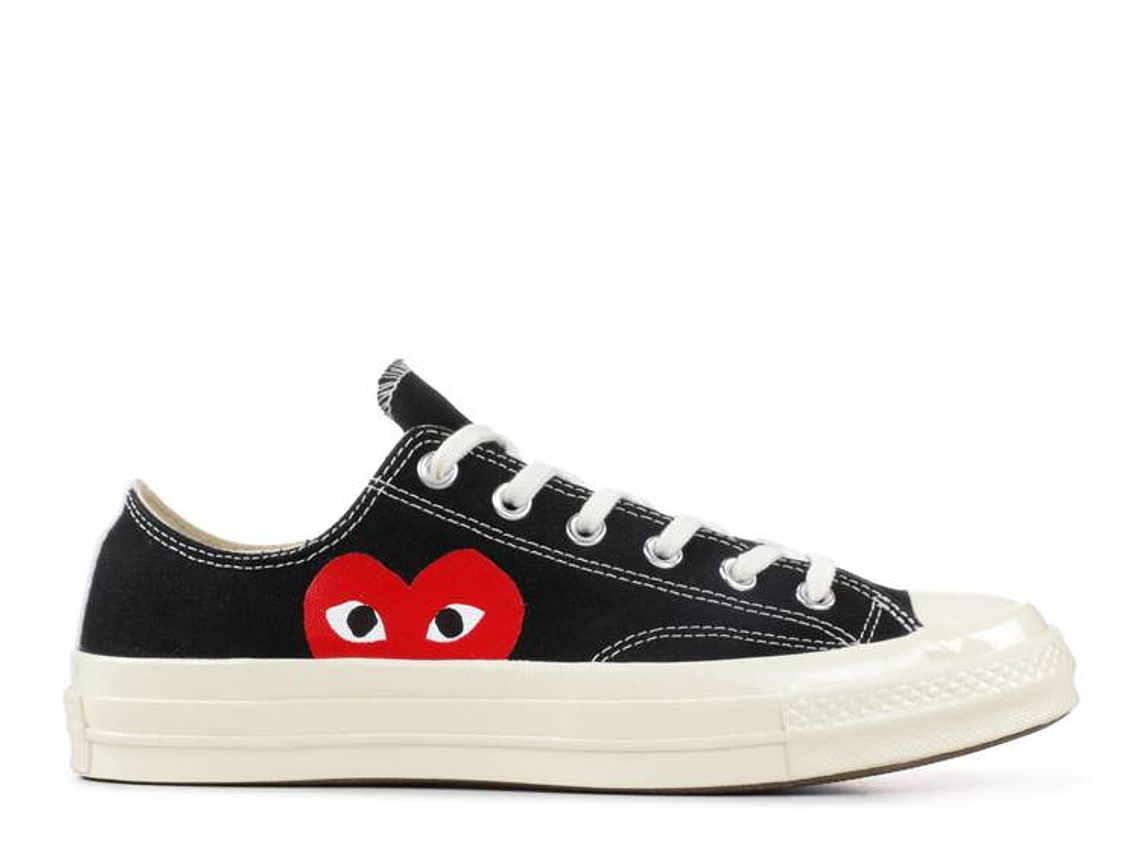 COMME DES GAR?ONS PLAY X CONVERSE CHUCK 70 LOW 'BLACK WHITE' 1