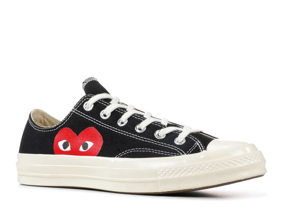 COMME DES GAR?ONS PLAY X CONVERSE CHUCK 70 LOW 'BLACK WHITE' 2