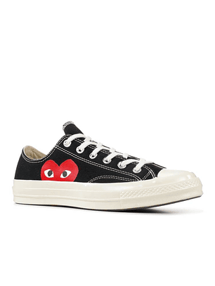 COMME DES GAR?ONS PLAY X CONVERSE CHUCK 70 LOW 'BLACK WHITE'