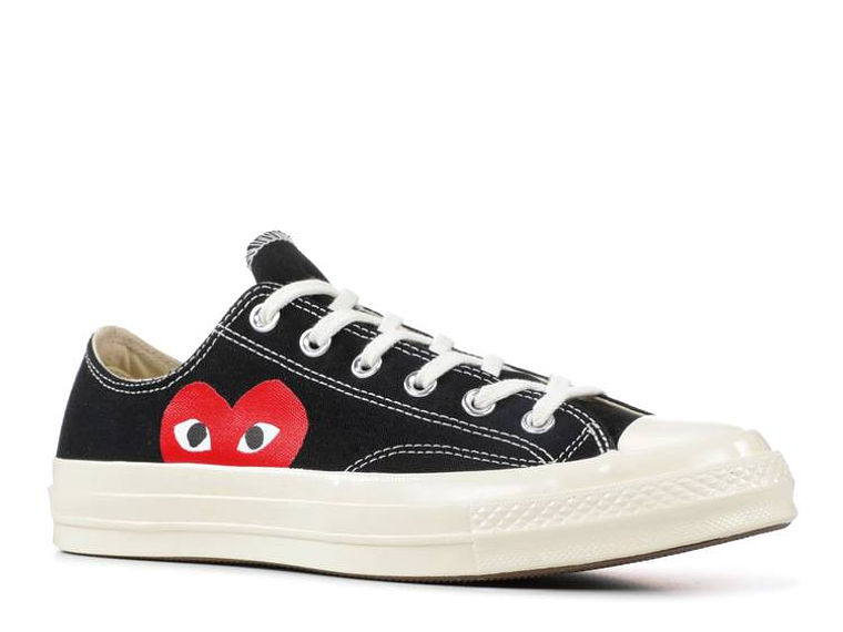 COMME DES GAR?ONS PLAY X CONVERSE CHUCK 70 LOW 'BLACK WHITE' 2