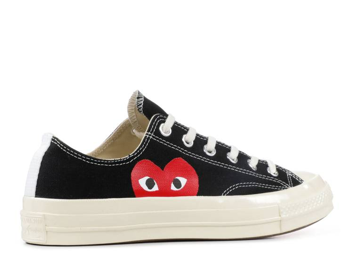 COMME DES GAR?ONS PLAY X CONVERSE CHUCK 70 LOW 'BLACK WHITE' 3