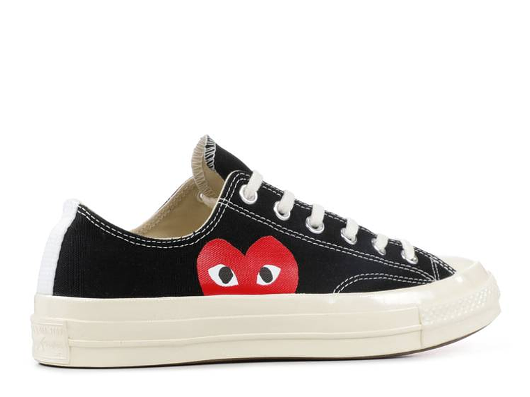COMME DES GAR?ONS PLAY X CONVERSE CHUCK 70 LOW 'BLACK WHITE' 3