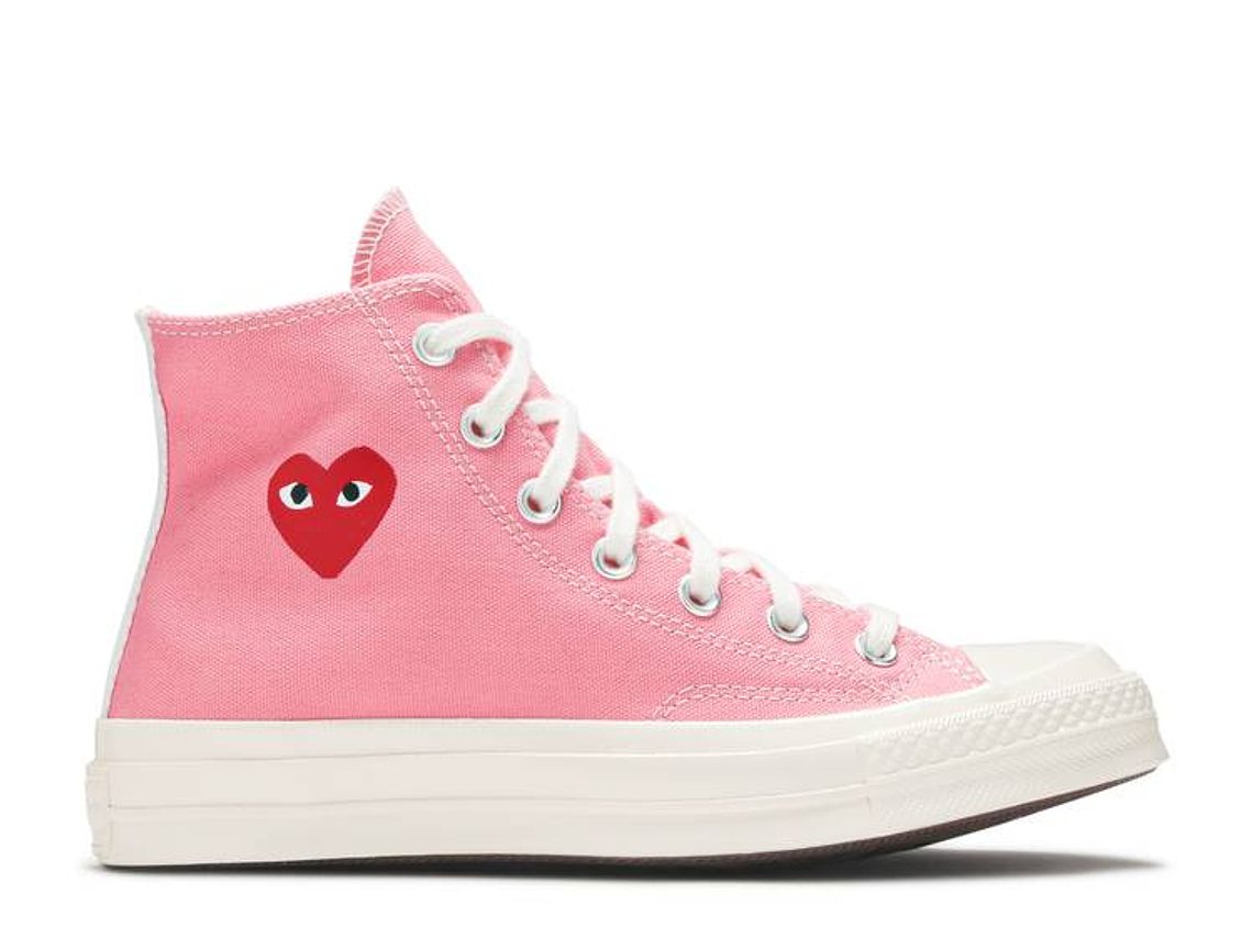 COMME DES GAR?ONS PLAY X CONVERSE CHUCK 70 HIGH 'BRIGHT PINK' 1
