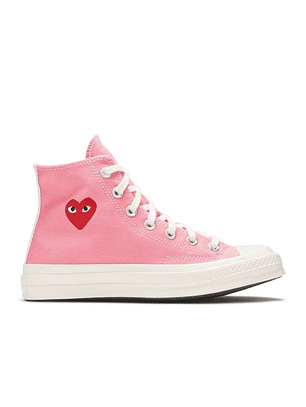 COMME DES GAR?ONS PLAY X CONVERSE CHUCK 70 HIGH 'BRIGHT PINK'