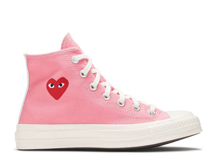 COMME DES GAR?ONS PLAY X CONVERSE CHUCK 70 HIGH 'BRIGHT PINK' 1