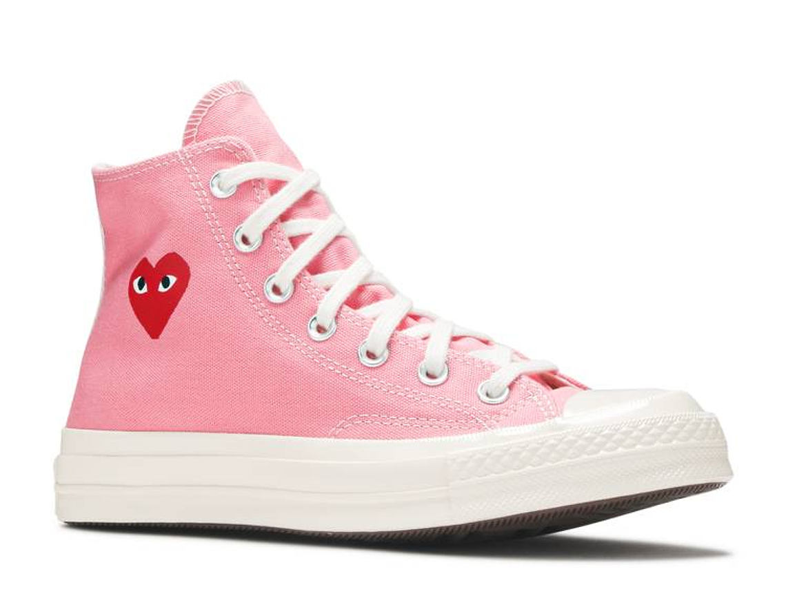 COMME DES GAR?ONS PLAY X CONVERSE CHUCK 70 HIGH 'BRIGHT PINK' 2