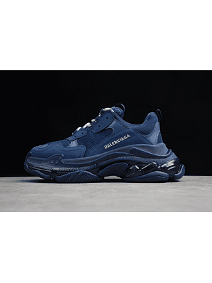Balenciaga Triple S Clear Sole Navy blue