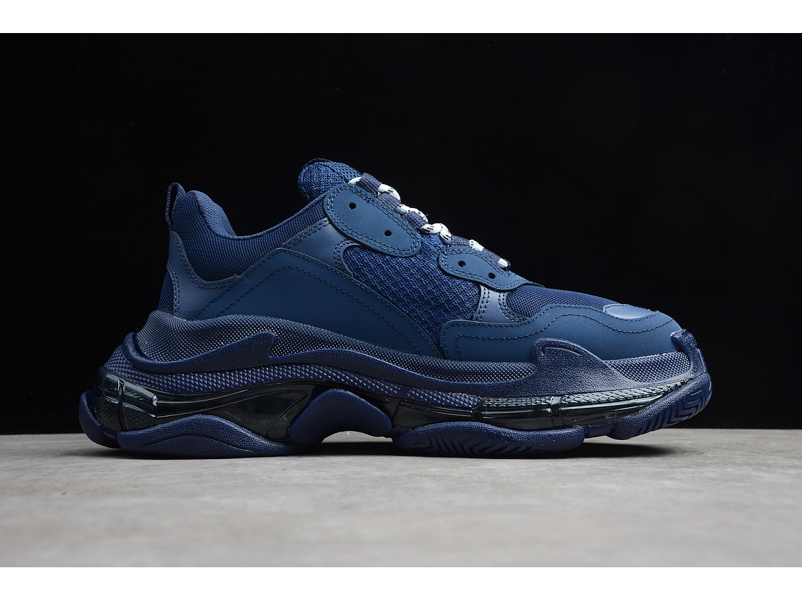 Balenciaga Triple S Clear Sole Navy blue 2