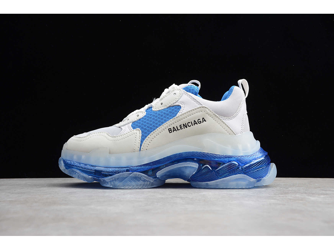 Balenciaga Triple S Clear Sole White blue 1