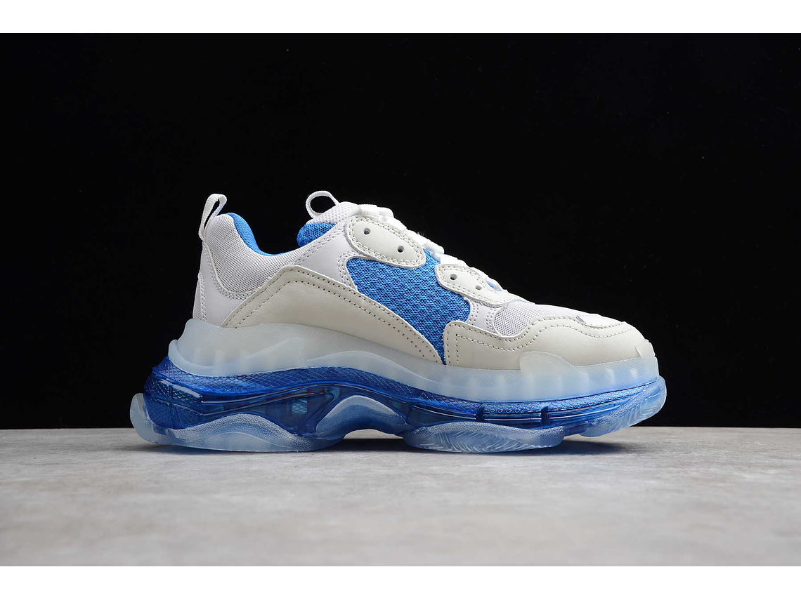 Balenciaga Triple S Clear Sole White blue 2