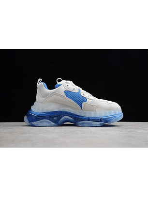 Balenciaga Triple S Clear Sole White blue