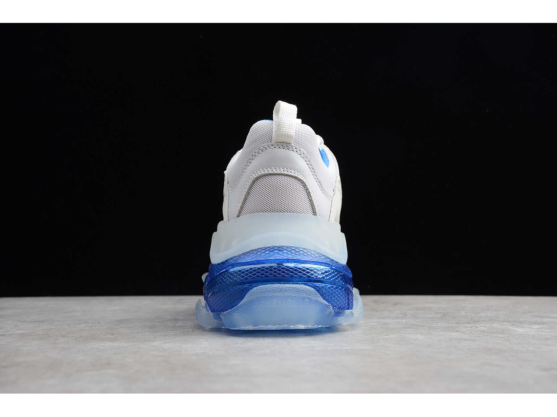 Balenciaga Triple S Clear Sole White blue 3
