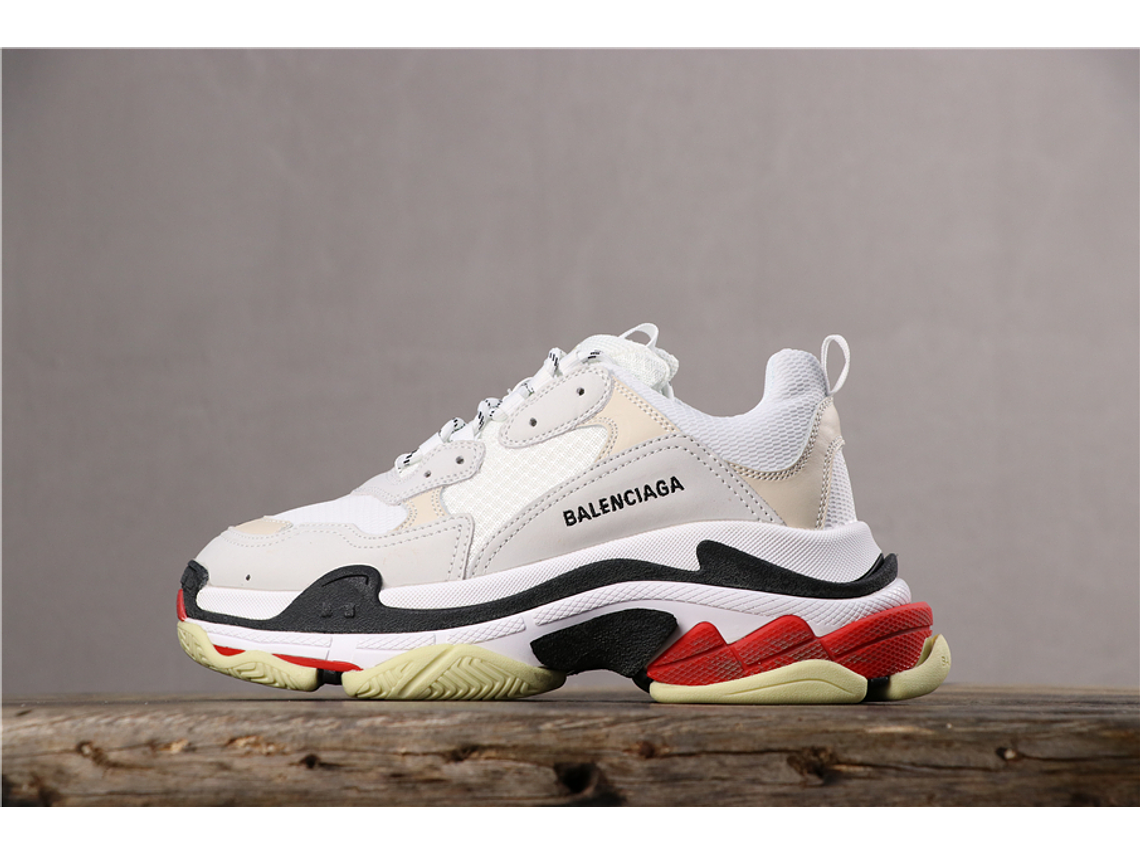 Balenciaga Triple S Black White Red 1