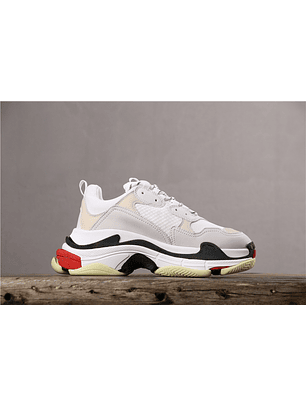Balenciaga Triple S Black White Red