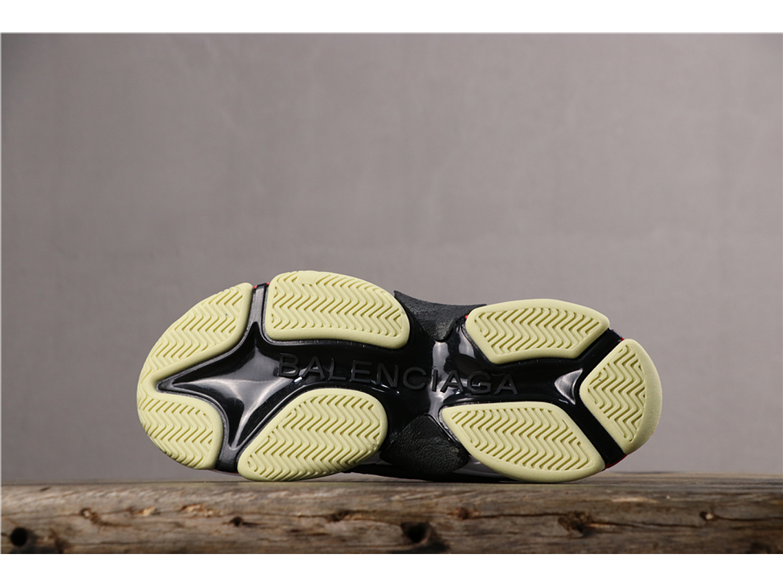 Balenciaga Triple S Black White Red 3
