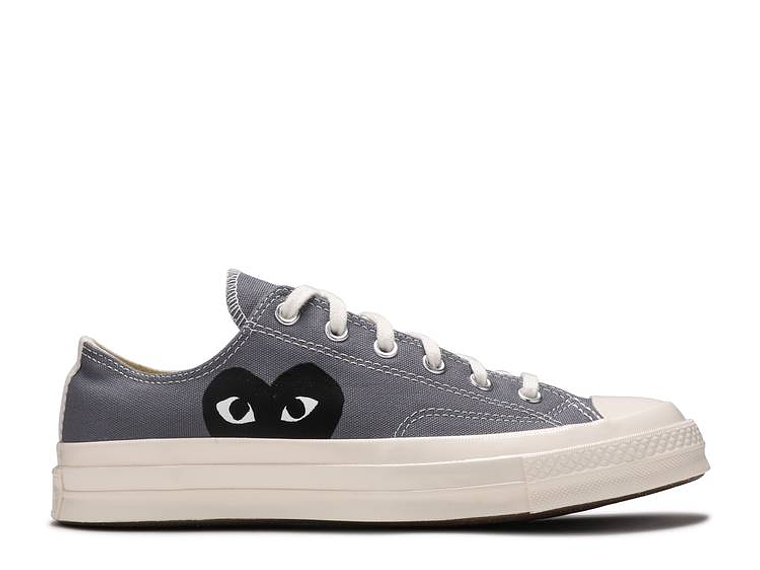 COMME DES GAR?ONS PLAY X CONVERSE CHUCK 70 LOW 'STEEL GRAY' 1