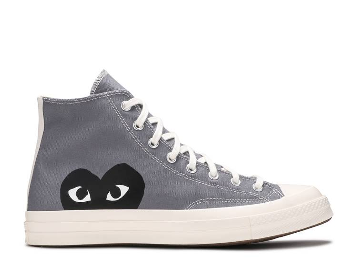 COMME DES GAR?ONS PLAY X CONVERSE CHUCK 70 HIGH 'STEEL GRAY' 1