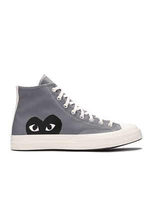 COMME DES GAR?ONS PLAY X CONVERSE CHUCK 70 HIGH 'STEEL GRAY'