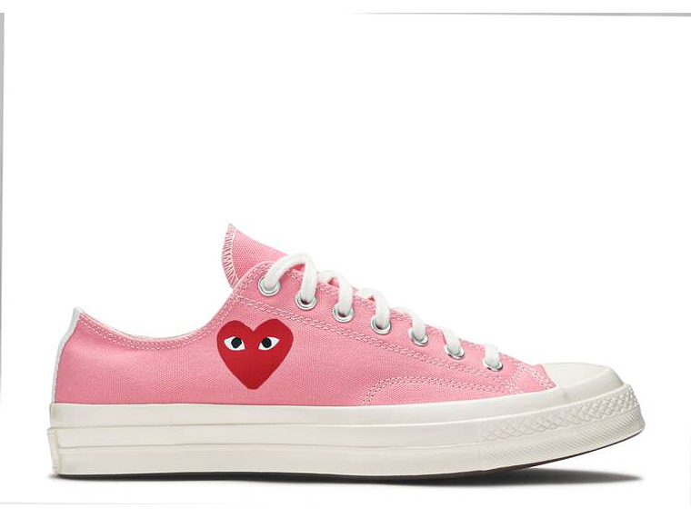 COMME DES GAR?ONS PLAY X CONVERSE CHUCK 70 LOW 'BRIGHT PINK' 1
