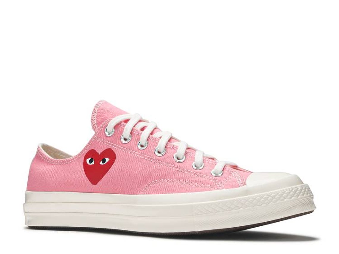 COMME DES GAR?ONS PLAY X CONVERSE CHUCK 70 LOW 'BRIGHT PINK' 2