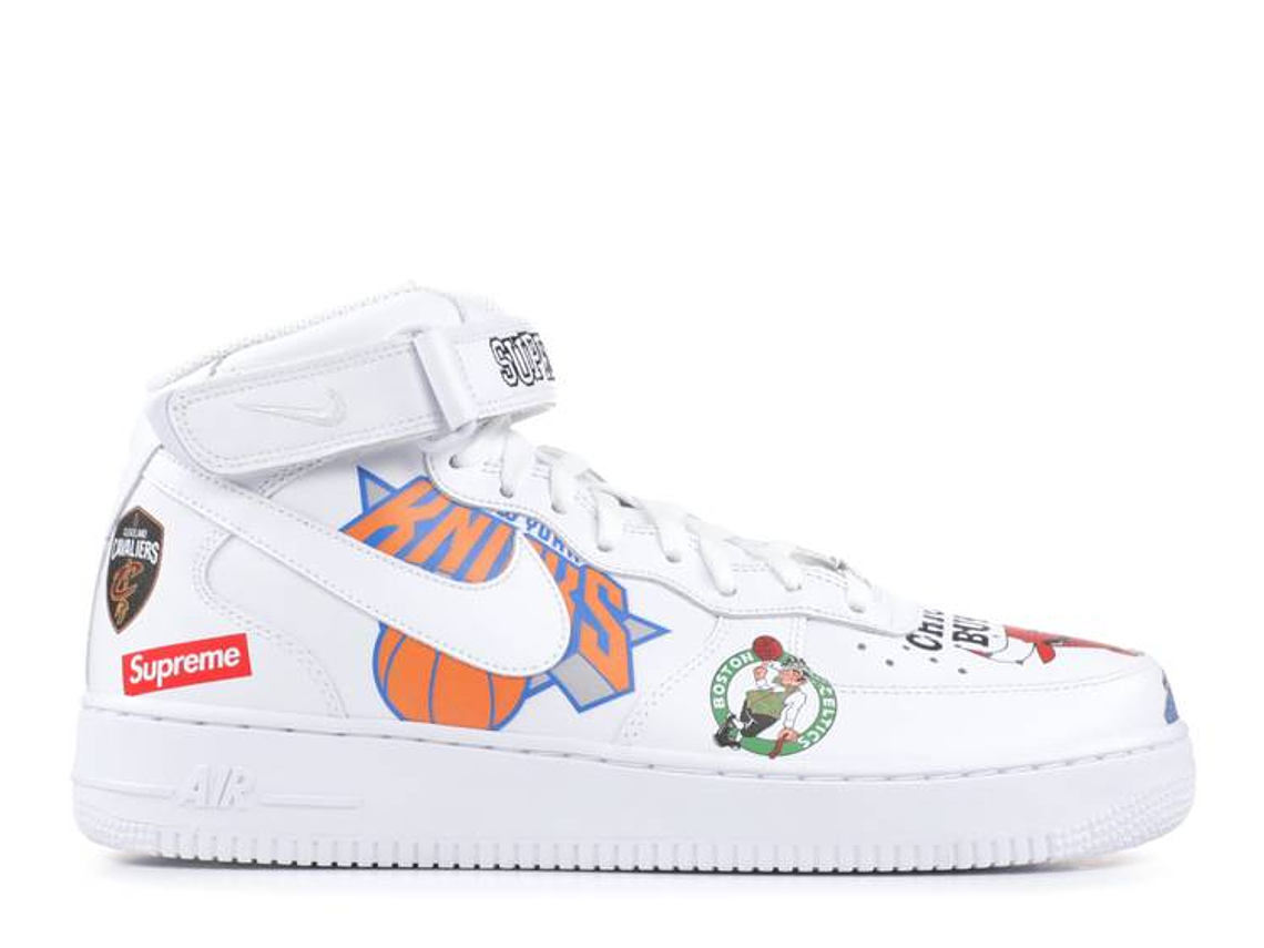 SUPREME X NBA X AIR FORCE 1 MID 07 'WHITE' 1