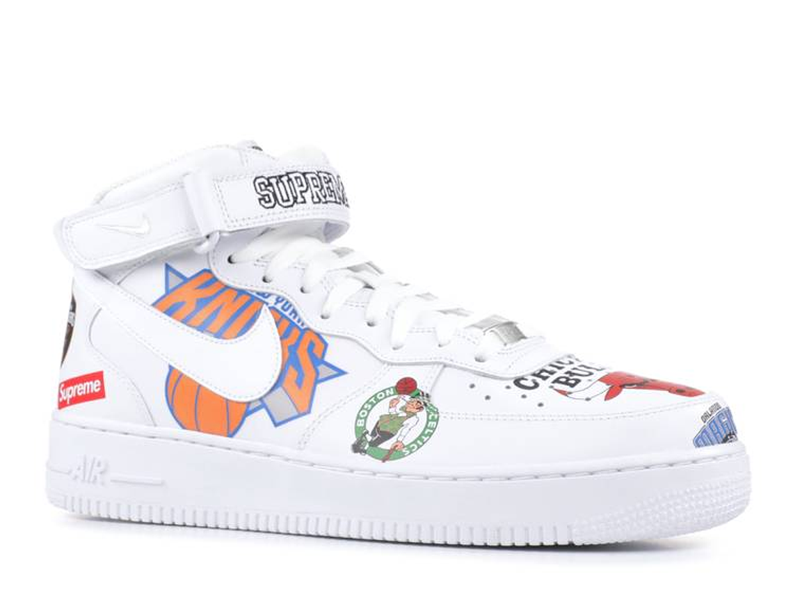 SUPREME X NBA X AIR FORCE 1 MID 07 'WHITE' 2